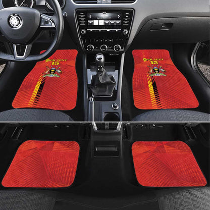 Custom Uganda Football Car Mats Go Champions Cranes - African Pride