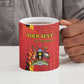 Custom Uganda Football Ceramic Mug Go Champions Cranes - African Pride
