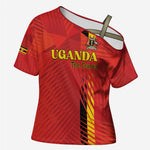 Custom Uganda Football Cross Shoulder Shirt Go Champions Cranes - African Pride