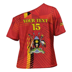 Custom Uganda Football Cross Shoulder Shirt Go Champions Cranes - African Pride