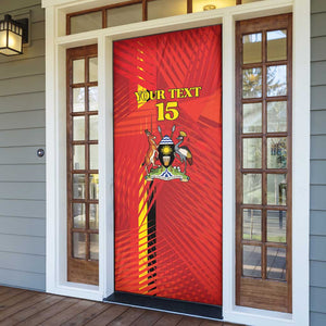 Custom Uganda Football Door Cover Go Champions Cranes - African Pride
