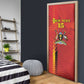 Custom Uganda Football Door Cover Go Champions Cranes - African Pride