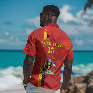 Custom Uganda Football Hawaiian Shirt Go Champions Cranes LT15