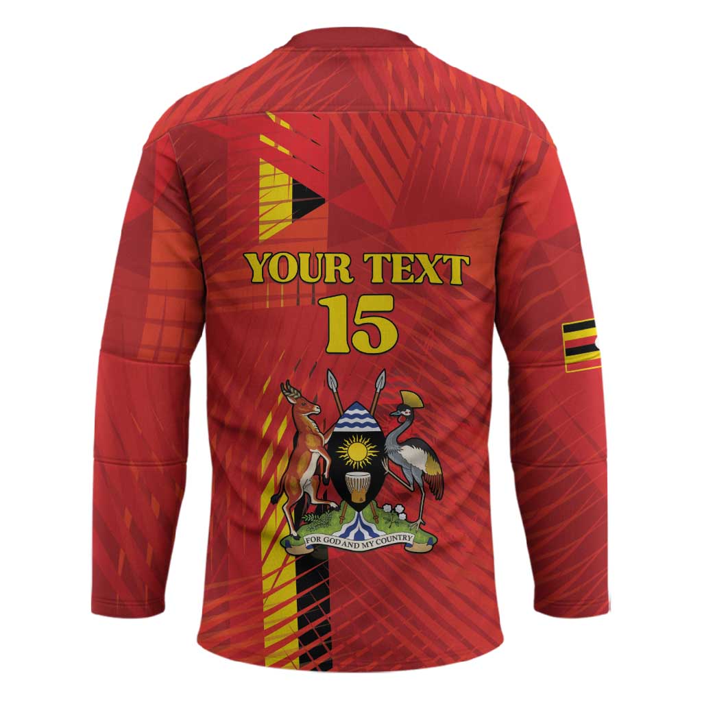 Custom Uganda Football Hockey Jersey Go Champions Cranes - African Pride