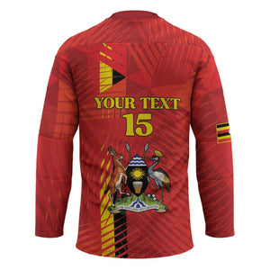 Custom Uganda Football Hockey Jersey Go Champions Cranes - African Pride