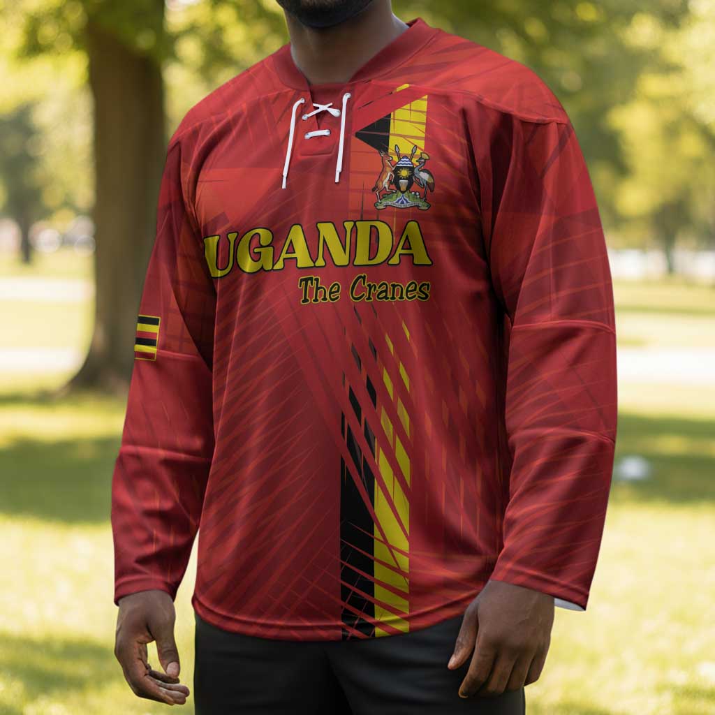 Custom Uganda Football Hockey Jersey Go Champions Cranes - African Pride