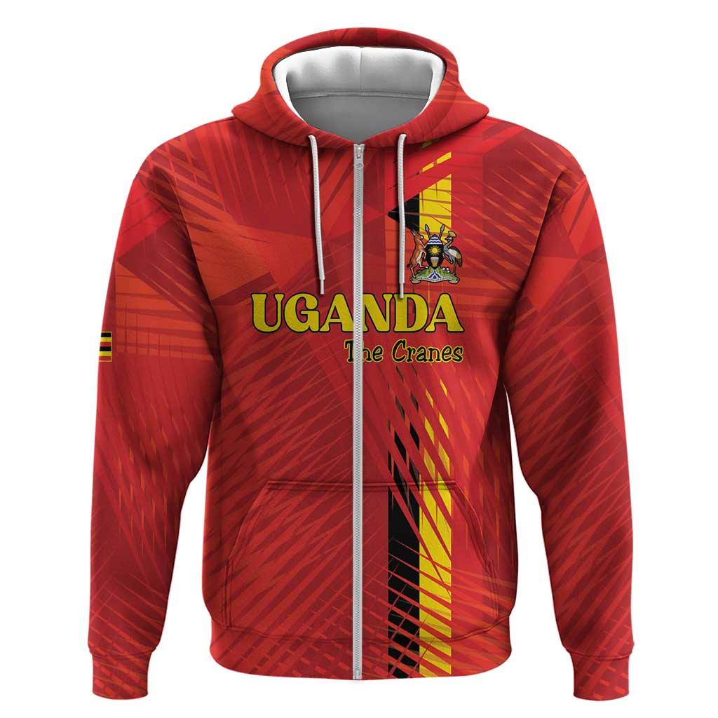 Custom Uganda Football Hoodie Go Champions Cranes - African Pride