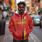Custom Uganda Football Hoodie Go Champions Cranes - African Pride