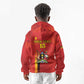 Custom Uganda Football Kid Hoodie Go Champions Cranes - African Pride