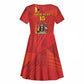 Custom Uganda Football Kid Short Sleeve Dress Go Champions Cranes LT15