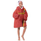 Custom Uganda Football Kid Wearable Blanket Hoodie Go Champions Cranes - African Pride