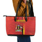Uganda Football Leather Tote Bag Go Champions Cranes - African Pride
