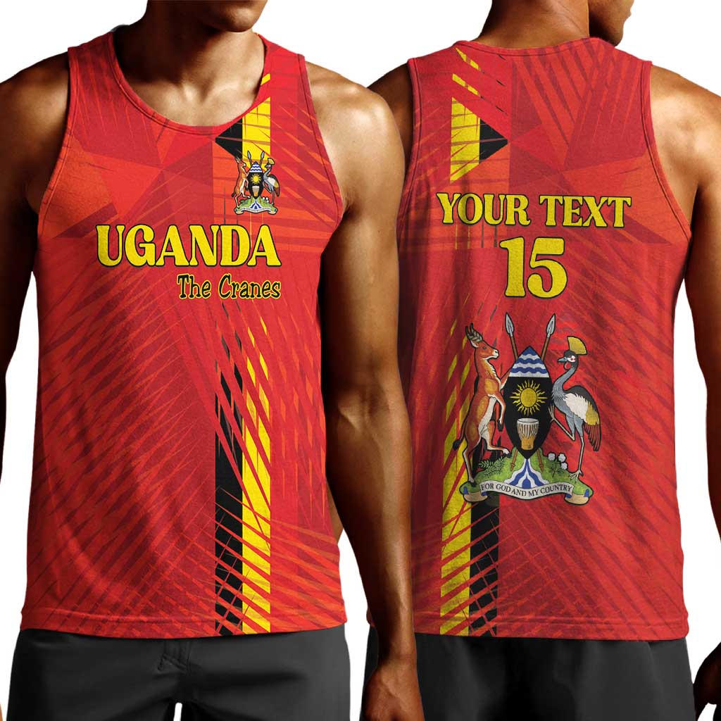 Custom Uganda Football Men Tank Top Go Champions Cranes - African Pride