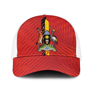 Uganda Football Mesh Trucker Cap Go Champions Cranes - African Pride