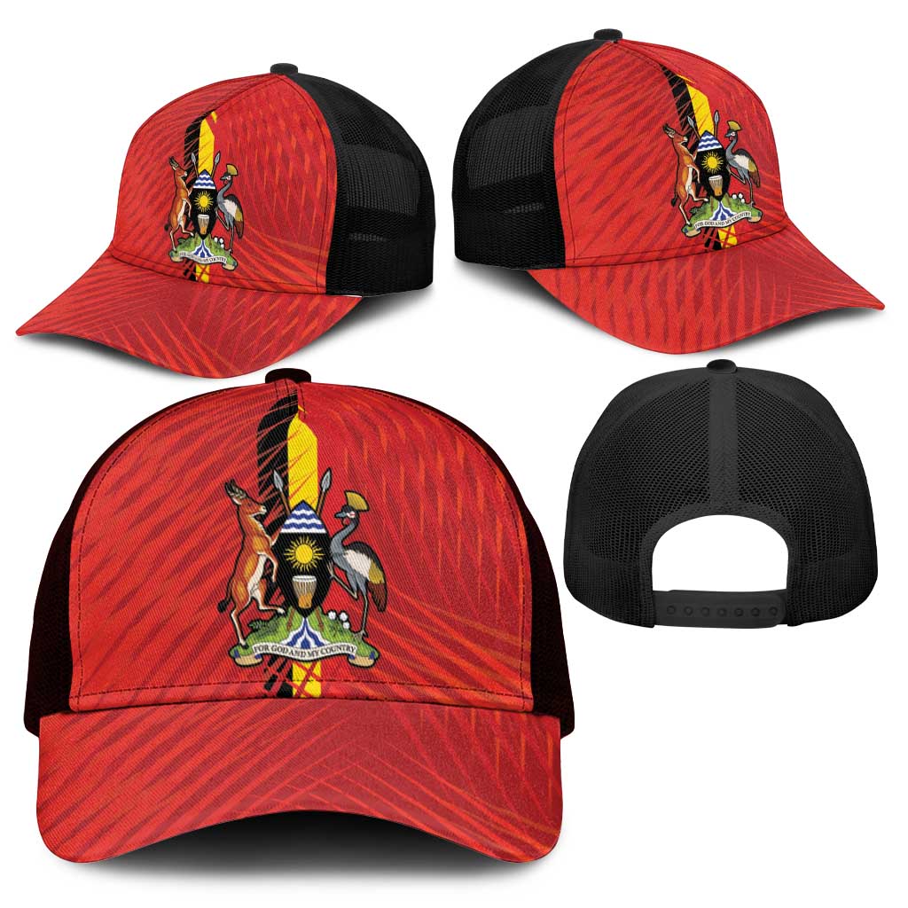 Uganda Football Mesh Trucker Cap Go Champions Cranes - African Pride