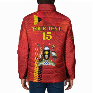 Custom Uganda Football Padded Jacket Go Champions Cranes - African Pride