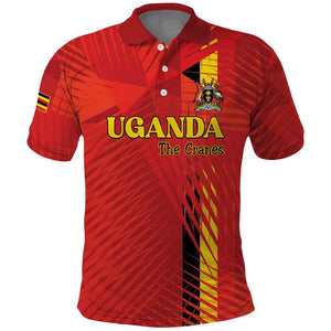 Custom Uganda Football Polo Shirt Go Champions Cranes LT15
