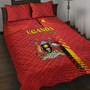 Uganda Football Quilt Bed Set Go Champions Cranes - African Pride