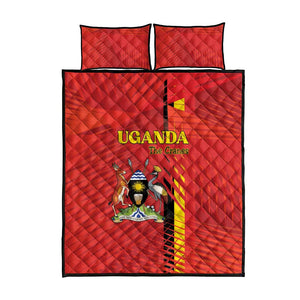 Uganda Football Quilt Bed Set Go Champions Cranes - African Pride