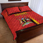 Uganda Football Quilt Bed Set Go Champions Cranes - African Pride