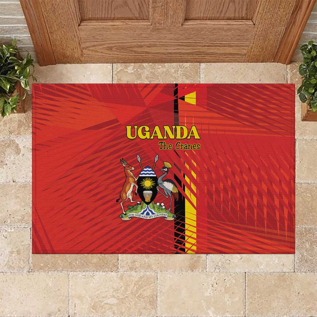 Uganda Football Rubber Doormat Go Champions Cranes - African Pride