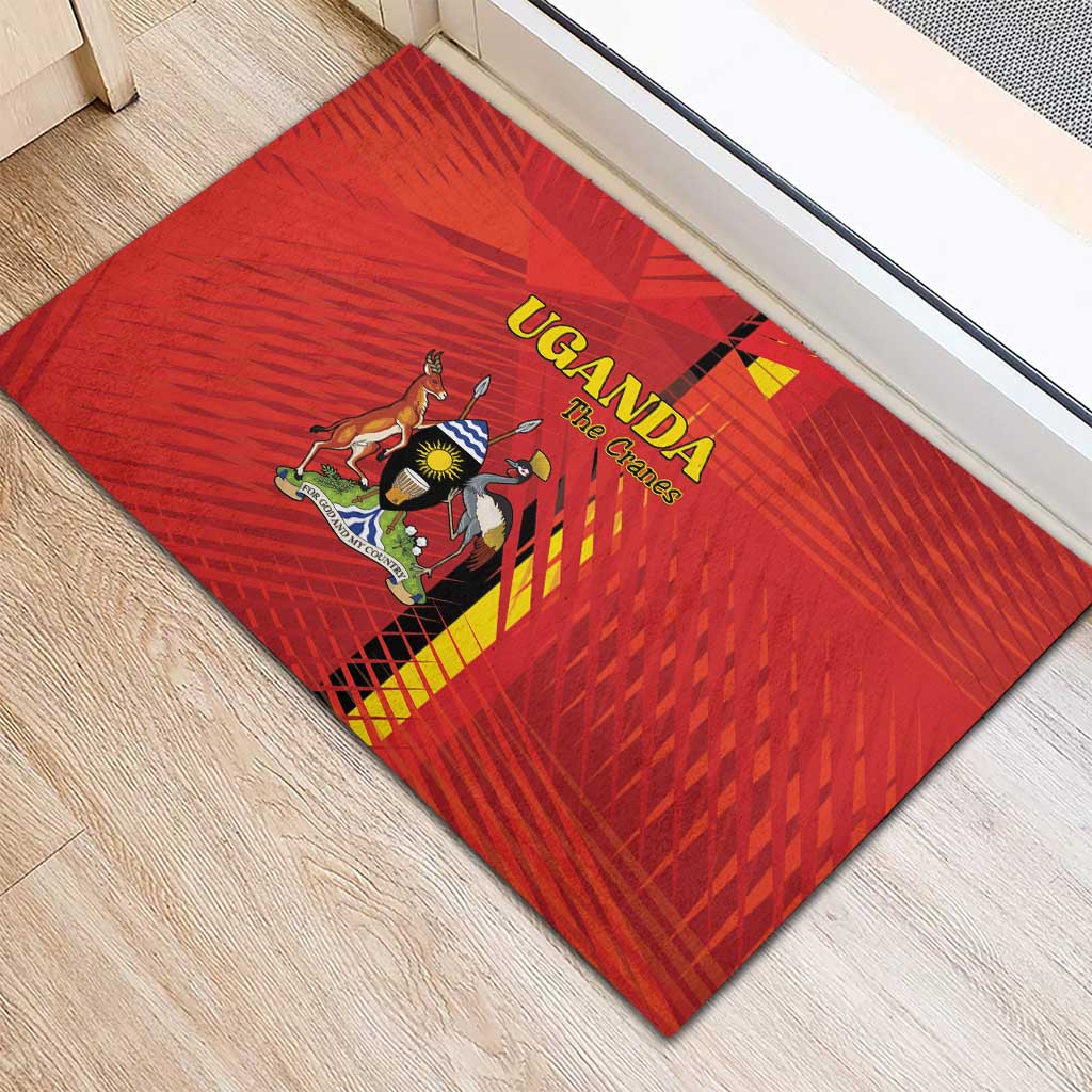 Uganda Football Rubber Doormat Go Champions Cranes - African Pride