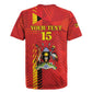 Custom Uganda Football Rugby Jersey Go Champions Cranes LT15