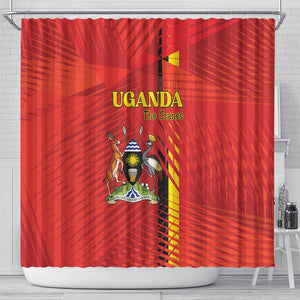 Uganda Football Shower Curtain Go Champions Cranes - African Pride