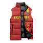 Custom Uganda Football Sleeveless Puffer Jacket Go Champions Cranes - African Pride