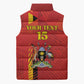 Custom Uganda Football Sleeveless Puffer Jacket Go Champions Cranes - African Pride