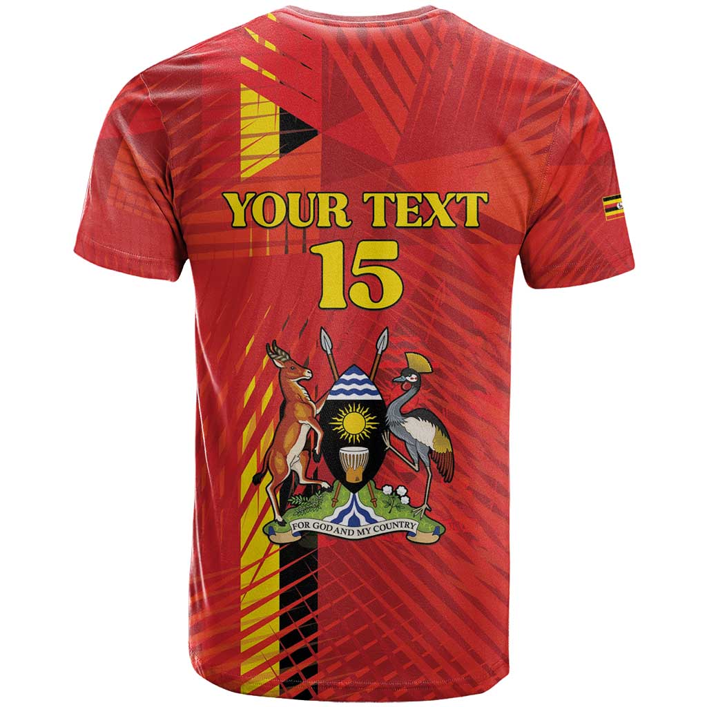 Custom Uganda Football T shirt Go Champions Cranes - African Pride