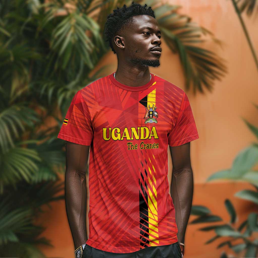 Custom Uganda Football T shirt Go Champions Cranes - African Pride