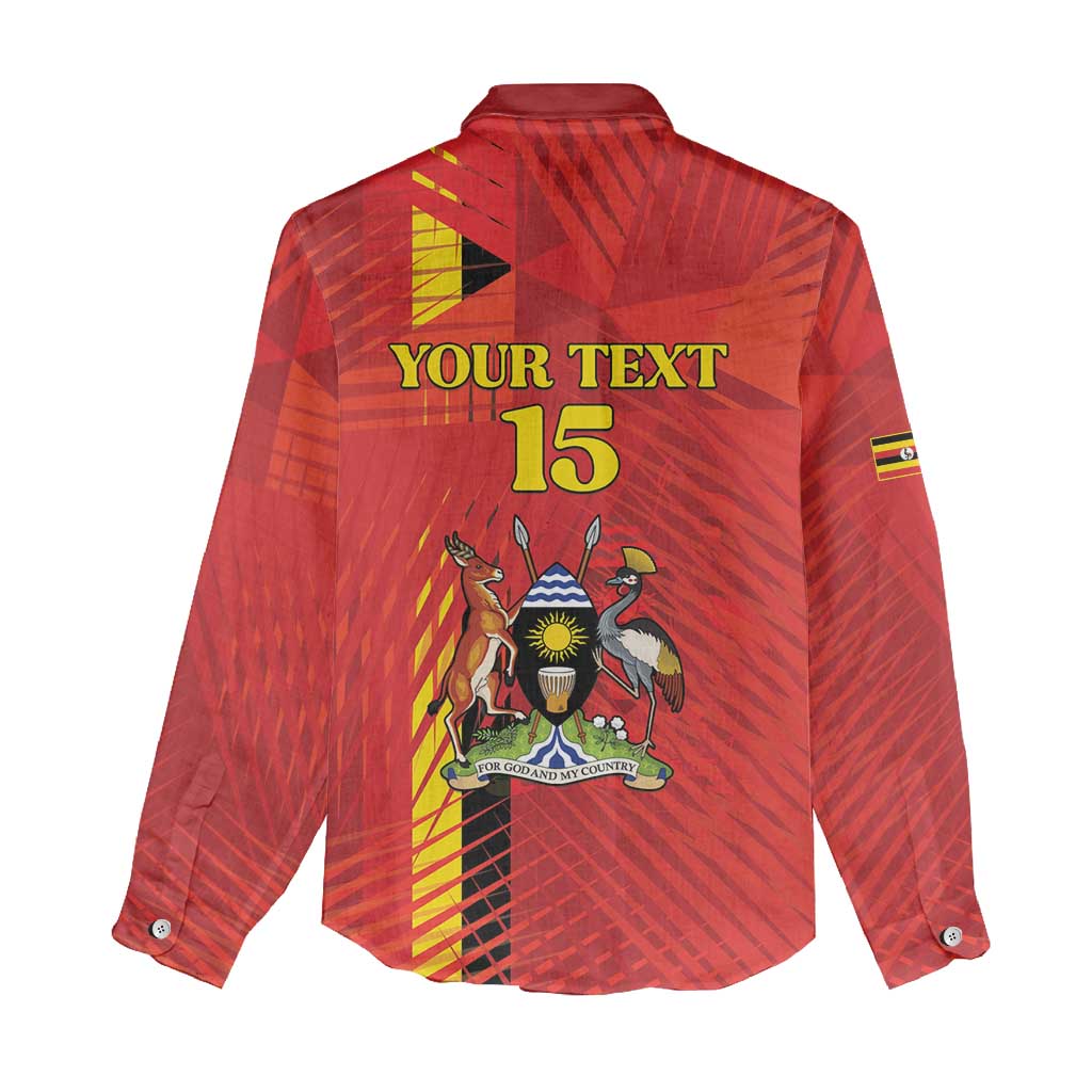 Custom Uganda Football Women Casual Shirt Go Champions Cranes - African Pride