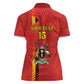 Custom Uganda Football Women Polo Shirt Go Champions Cranes - African Pride