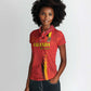 Custom Uganda Football Women Polo Shirt Go Champions Cranes - African Pride