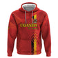 Custom Uganda Football Zip Hoodie Go Champions Cranes - African Pride