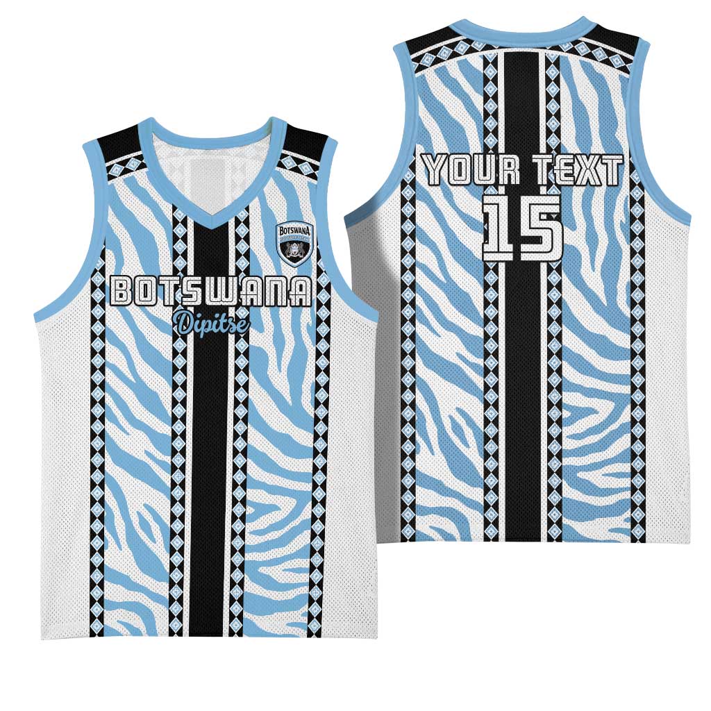 Custom Botswana Football Basketball Jersey Botswana Rising Again - Black - African Pride