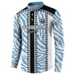Custom Botswana Football Button Sweatshirt Botswana Rising Again - Black