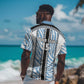 Custom Botswana Football Hawaiian Shirt Botswana Rising Again - Black LT15