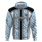 Custom Botswana Football Hoodie Botswana Rising Again - Black - African Pride