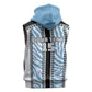 Custom Botswana Football Sleeveless Hoodie Botswana Rising Again - Black - African Pride