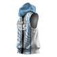 Custom Botswana Football Sleeveless Hoodie Botswana Rising Again - Black - African Pride