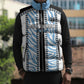 Custom Botswana Football Sleeveless Puffer Jacket Botswana Rising Again - Black - African Pride