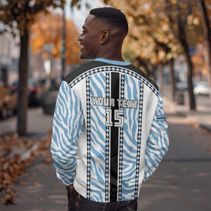 Custom Botswana Football Sweatshirt Botswana Rising Again - Black - African Pride