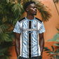 Custom Botswana Football T shirt Botswana Rising Again - Black - African Pride