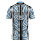 Custom Botswana Football Zipper Polo Shirt Botswana Rising Again - Black - African Pride