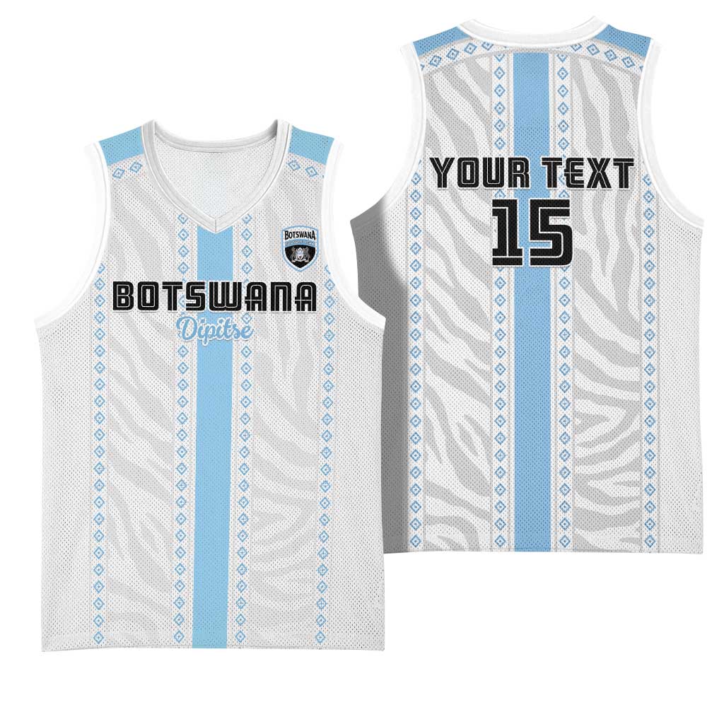 Custom Botswana Football Basketball Jersey Botswana Rising Again - Blue - African Pride