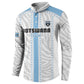 Custom Botswana Football Button Sweatshirt Botswana Rising Again - Blue