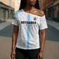 Custom Botswana Football Cross Shoulder Shirt Botswana Rising Again - Blue - African Pride