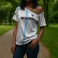 Custom Botswana Football Cross Shoulder Shirt Botswana Rising Again - Blue - African Pride